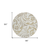 8' Ivory Beige And Taupe Round Floral Washable Indoor Outdoor Area Rug