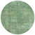 8' Sage And Mint Green Round Abstract Washable Indoor Outdoor Area Rug