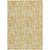 10' X 14' Gold Brown And Beige Abstract Washable Indoor Outdoor Area Rug