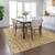 10' X 14' Gold Brown And Beige Abstract Washable Indoor Outdoor Area Rug