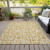 10' X 14' Gold Brown And Beige Abstract Washable Indoor Outdoor Area Rug