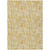 10' X 14' Gold Brown And Beige Abstract Washable Indoor Outdoor Area Rug