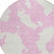 8' Pink And Ivory Round Abstract Washable Indoor Outdoor Area Rug - Pink, Ivory