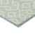 8' X 10' Mint Green And Ivory Geometric Washable Indoor Outdoor Area Rug