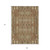 9' X 12' Orange Taupe And Beige Moroccan Washable Indoor Outdoor Area Rug