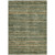 10' X 14' Fern Green And Charcoal Striped Washable Indoor Outdoor Area Rug