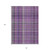 8' X 10' Purple Plaid Washable Non Skid Indoor Outdoor Area Rug