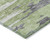 10' X 14' Green And Silver Abstract Washable Indoor Outdoor Area Rug