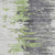 10' X 14' Green And Silver Abstract Washable Indoor Outdoor Area Rug