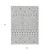 9' X 12' Gray And Ivory Geometric Washable Indoor Outdoor Area Rug Transitional Style - Gray, Ivory Color