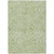 10' X 14' Artichoke Green And Ivory Abstract Washable Indoor Outdoor Area Rug