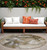 8' Round Brown and Gray Round Abstract Washable Non Skid Indoor Outdoor Area Rug