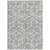 10' X 14' Gray And Ivory Geometric Washable Indoor Outdoor Area Rug Modern Style - Gray, Ivory Color