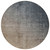 8' Round Taupe and Gray Round Ombre Washable Non Skid Indoor Outdoor Area Rug