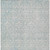 8' X 10' Aqua Damask Washable Indoor Outdoor Area Rug