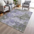 10' X 14' Lavender And Taupe Abstract Washable Indoor Outdoor Area Rug