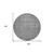 8' Gray Round Oriental Washable Indoor Outdoor Area Rug - Gray