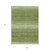 9' X 12' Green And Ivory Abstract Washable Indoor Outdoor Area Rug Transitional Style - Green, Ivory Color