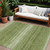9' X 12' Green And Ivory Abstract Washable Indoor Outdoor Area Rug Transitional Style - Green, Ivory Color