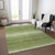 9' X 12' Green And Ivory Abstract Washable Indoor Outdoor Area Rug Transitional Style - Green, Ivory Color