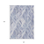 10' X 14' Denim Blue And Sky Blue Geometric Washable Indoor Outdoor Area Rug