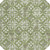8' Green Gray And Ivory Round Floral Washable Indoor Outdoor Area Rug