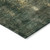 9' X 12' Fern Green And Gold Abstract Washable Indoor Outdoor Area Rug