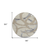 8' Beige Ivory And Gray Round Abstract Washable Indoor Outdoor Area Rug