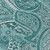 8' Teal Blue Aqua And Ivory Round Paisley Washable Indoor Outdoor Area Rug