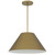 22" Antiqued Brass Aluminum Cone LED Dimmable Outdoor Pendent Hanging Light