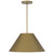 22" Antiqued Brass Aluminum Cone LED Dimmable Outdoor Pendent Hanging Light