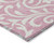 10' X 14' Pink And Ivory Floral Washable Indoor Outdoor Area Rug