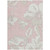 9' X 12' Pink Ivory And Beige Floral Washable Indoor Outdoor Area Rug