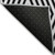 10' X 14' Black and White Geometric Washable Non Skid Indoor Outdoor Area Rug