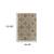 8' x 10' Gray Geometric Stain Resistant Indoor Outdoor Area Rug