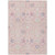 10' X 14' Pink Purple And Gray Oriental Washable Indoor Outdoor Area Rug