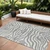 8' X 10' Gray And Ivory Animal Print Washable Indoor Outdoor Area Rug - Gray, Ivory