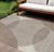 10' X 14' Brown And Beige Geometric Washable Indoor Outdoor Area Rug Transitional Style - Brown, Beige Color