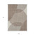 10' X 14' Brown And Beige Geometric Washable Indoor Outdoor Area Rug Transitional Style - Brown, Beige Color