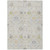 8' X 10' Silver Gray And Gold Oriental Washable Indoor Outdoor Area Rug