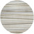 8' Ivory And Gray Round Striped Washable Indoor Outdoor Area Rug - Ivory, Gray