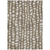 8' X 10' Brown And Ivory Abstract Washable Indoor Outdoor Area Rug