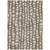 8' X 10' Brown And Ivory Abstract Washable Indoor Outdoor Area Rug