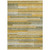 10' X 14' Gold Wheat And Ivory Striped Washable Indoor Outdoor Area Rug