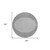 8' Gray And Ivory Round Striped Washable Indoor Outdoor Area Rug Transitional Style - Gray, Ivory Color