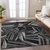 10' X 14' Black And Gray Geometric Washable Indoor Outdoor Area Rug
