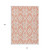 10' X 14' Salmon And Ivory Trellis Washable Indoor Outdoor Area Rug