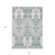 8' X 10' Mint Green Teal Blue And Ivory Ikat Washable Indoor Outdoor Area Rug