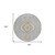 8' Gray Beige And Ivory Round Oriental Washable Indoor Outdoor Area Rug