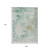 9' X 12' Beige Teal Blue And Ivory Abstract Washable Indoor Outdoor Area Rug - Beige, Teal Blue, Ivory